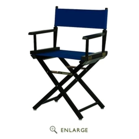 Casual Home Casual Home 200-02-021-13 18 in. Directors Chair Black Frame with Royal Blue Canvas 200-02/021-13